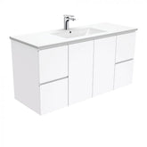 Fienza Dolce 1200mm Gloss White Wall Hung Vanity